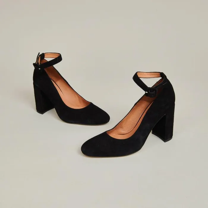 Women Highheeled Slippers Black JONAK Babies Saloms