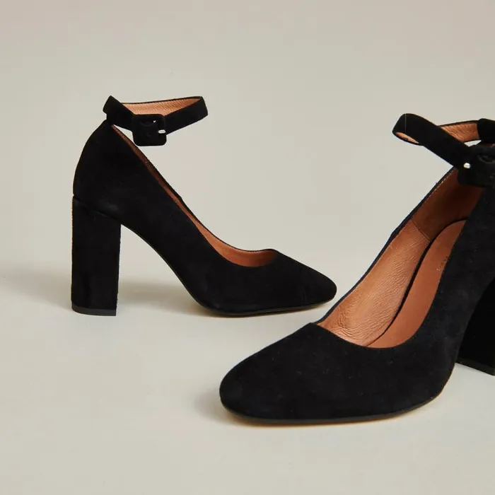 Women Highheeled Slippers Black JONAK Babies Saloms