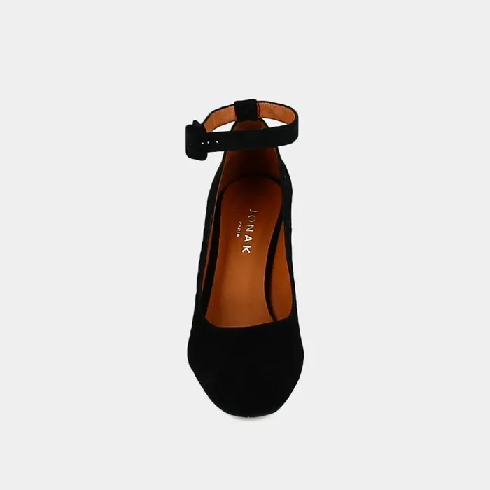 Women Highheeled Slippers Black JONAK Babies Saloms
