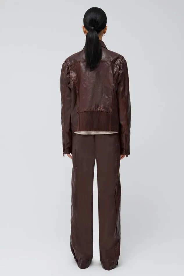 Women Jackets and Coats Jonathan Simkhai Gem Jacket Tan Leather Finish Jacket Women Jackets and Coats Jonathan Simkhai Gem Jacket Tan Leather Finish Jacket