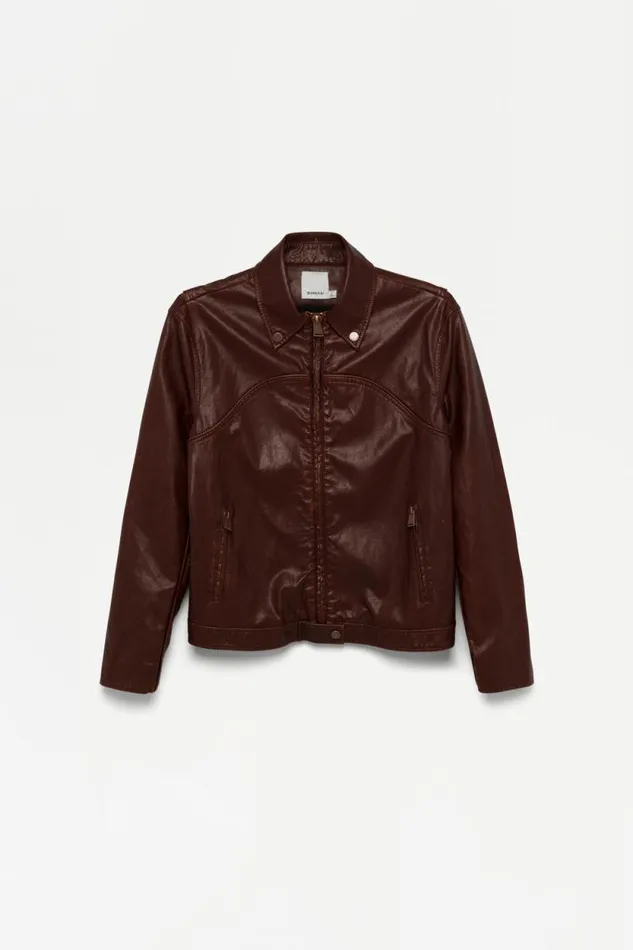 Women Jackets and Coats Jonathan Simkhai Gem Jacket Tan Leather Finish Jacket Women Jackets and Coats Jonathan Simkhai Gem Jacket Tan Leather Finish Jacket