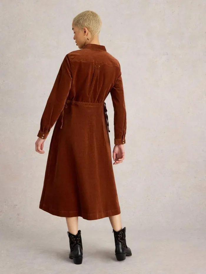 Women Jade Cord Dress Dark Tan White Stuff Dresses Women Jade Cord Dress Dark Tan White Stuff Dresses