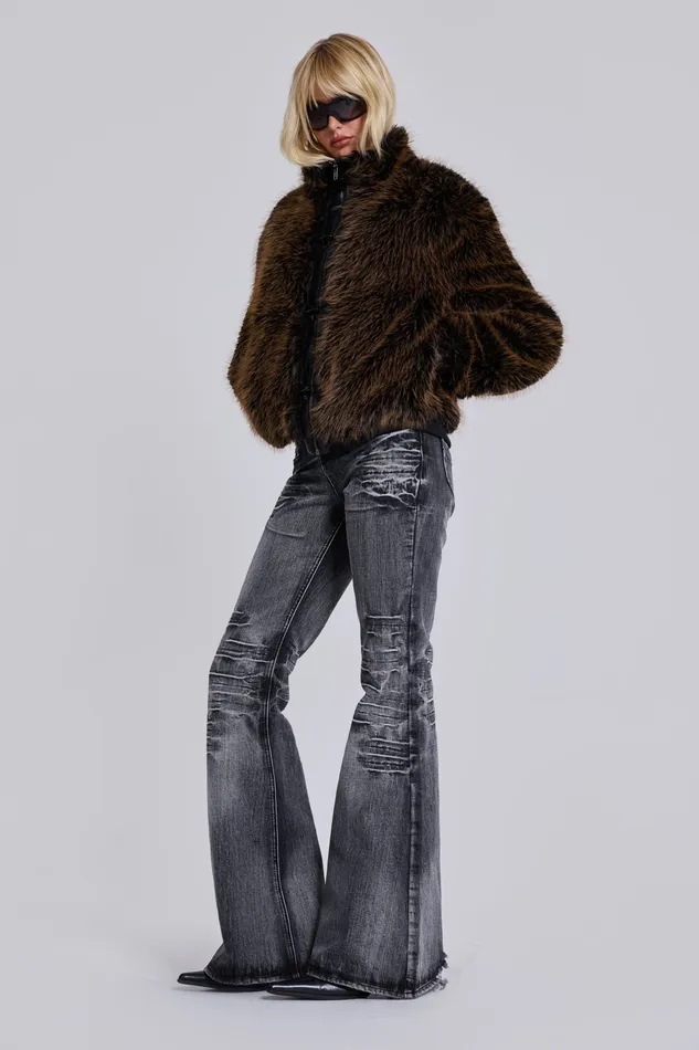 Women Jaded London Shop Washed Black Drift Jeans Tops