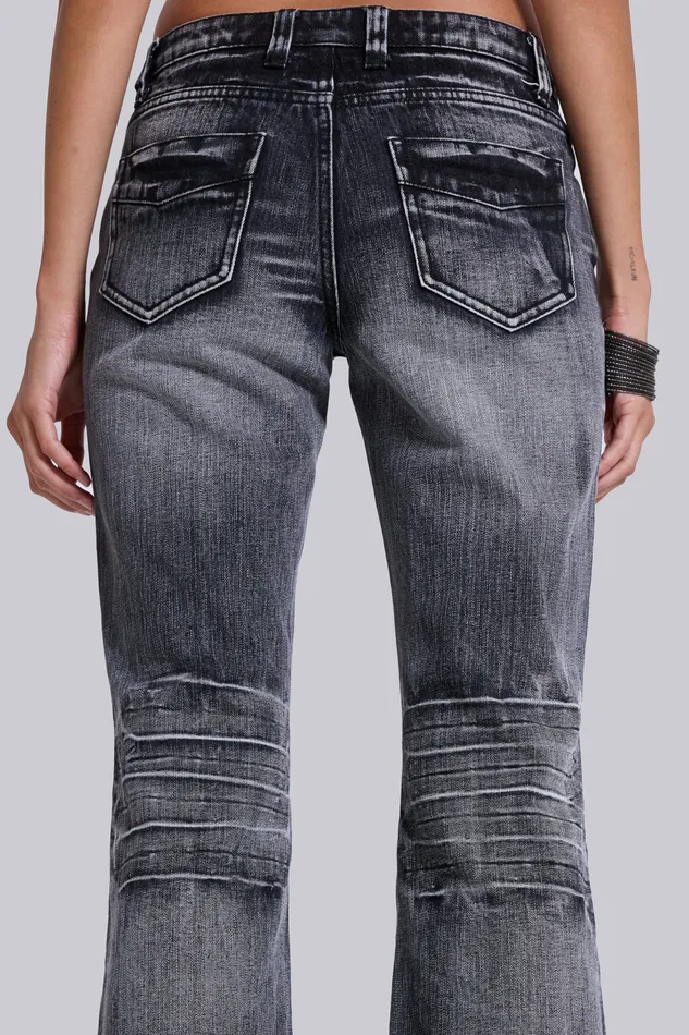 Women Jaded London Shop Washed Black Drift Jeans Tops