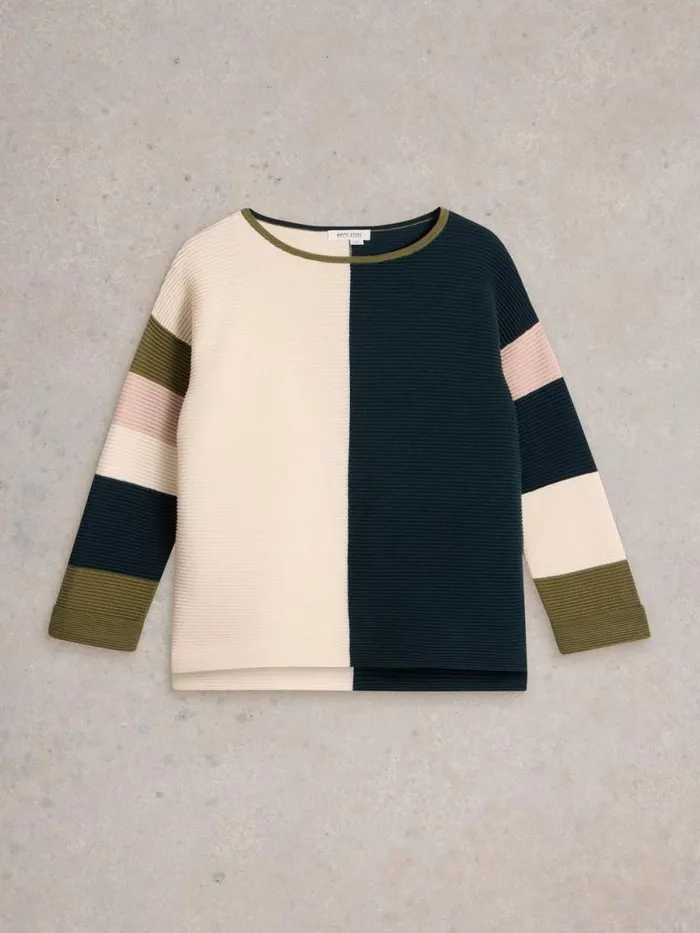 Women JANA COLOURBLOCK JUMPER Natural Multi White Stuff Knitwear Women JANA COLOURBLOCK JUMPER Natural Multi White Stuff Knitwear