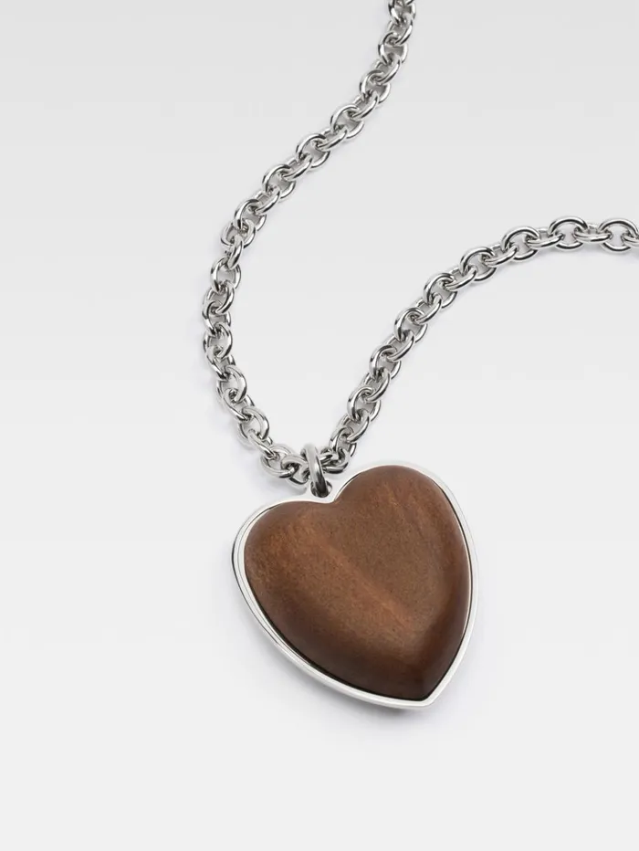 Women Jewellery JACQUEMUS The Pietra Necklace Silver Brown Women Jewellery JACQUEMUS The Pietra Necklace Silver Brown