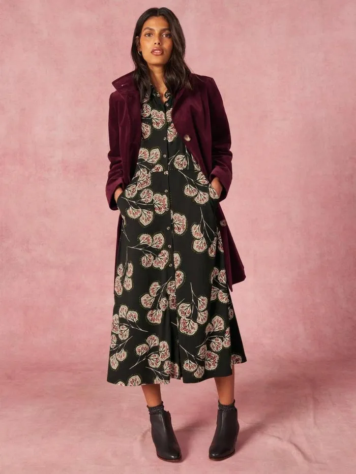 Women Karla Smart Velvet Coat Dk Plum White Stuff Coats and Jackets Women Karla Smart Velvet Coat Dk Plum White Stuff Coats and Jackets