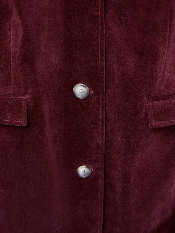 Women Karla Smart Velvet Coat Dk Plum White Stuff Coats and Jackets Women Karla Smart Velvet Coat Dk Plum White Stuff Coats and Jackets