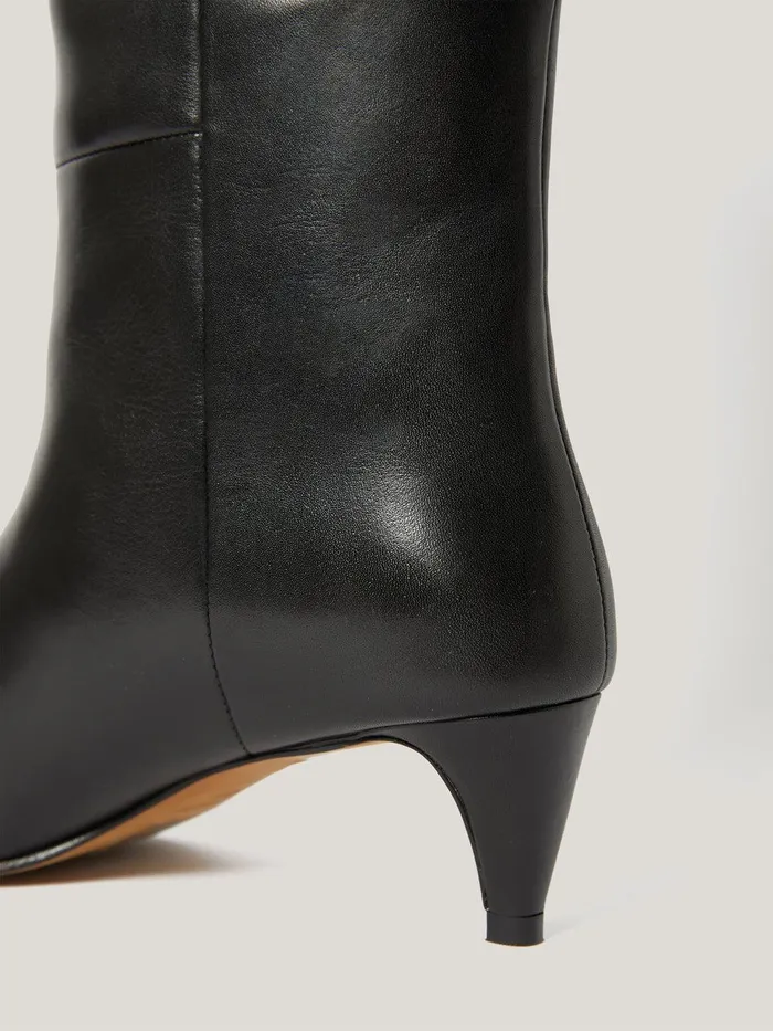 Women Leather Bobbi Knee High Boot Black Jigsaw Boots