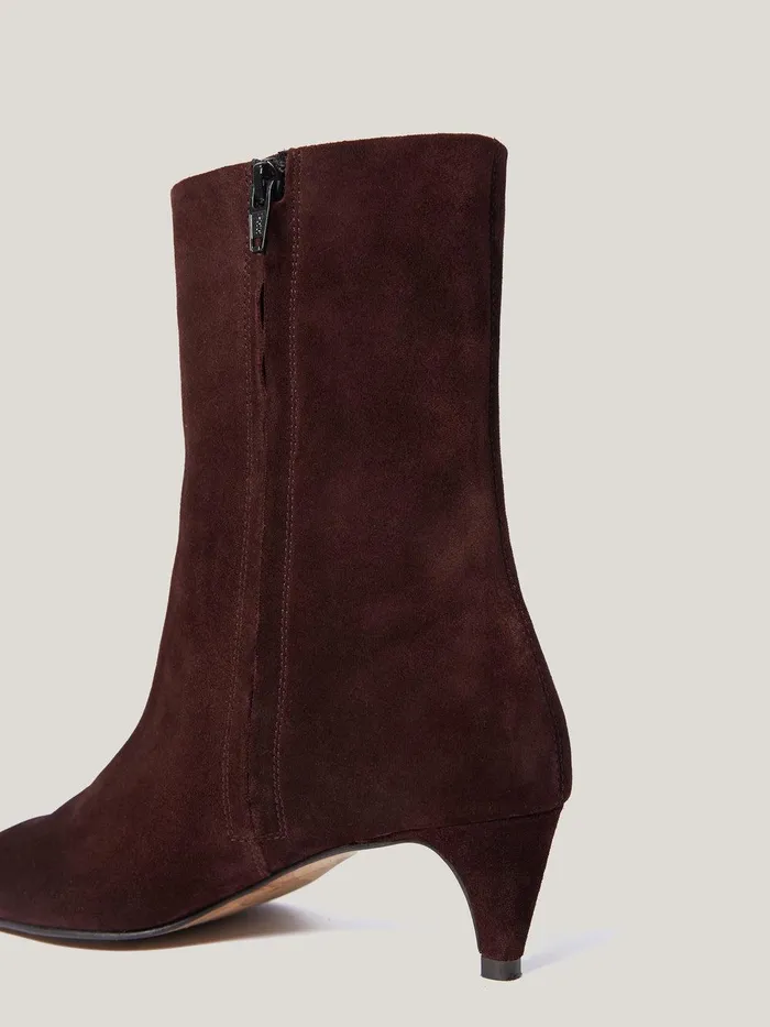 Women Leather Valerie Ankle Boot Port Jigsaw Leather
