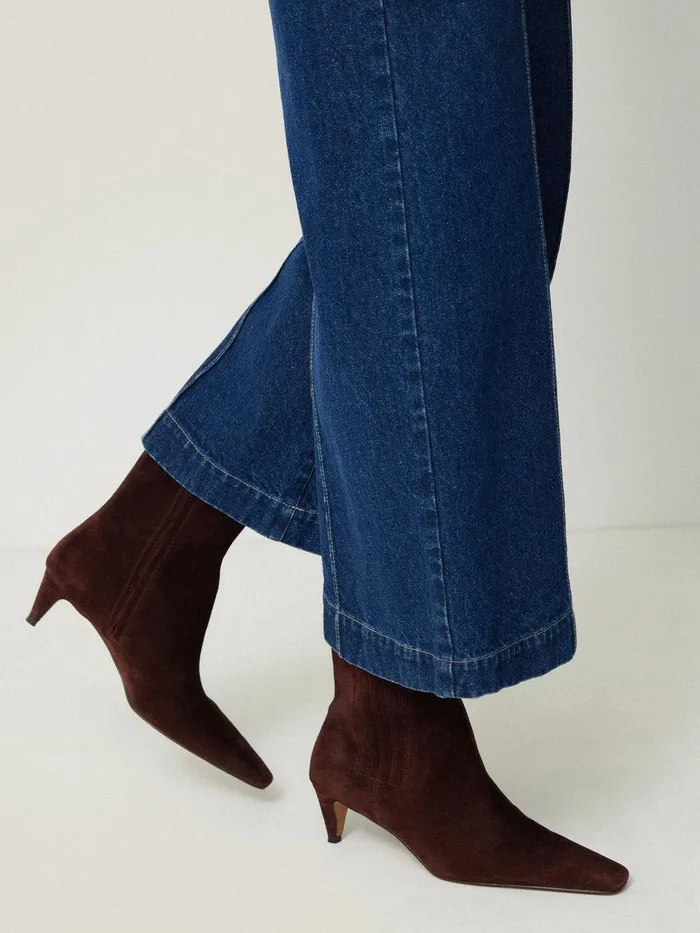 Women Leather Valerie Ankle Boot Port Jigsaw Leather