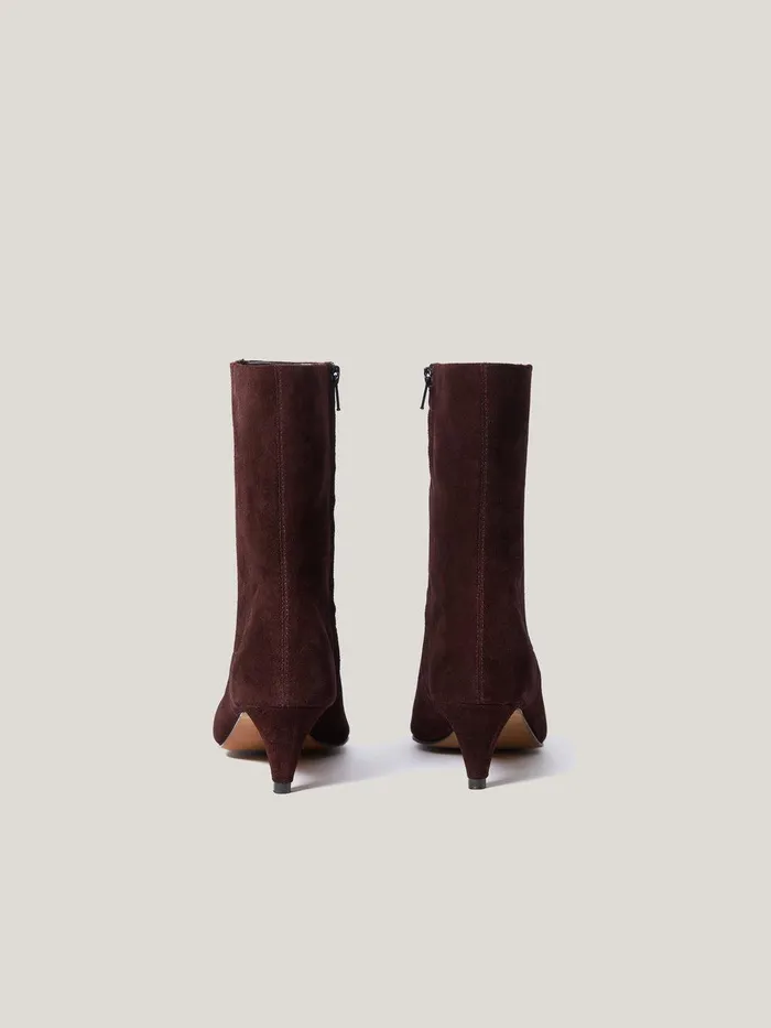 Women Leather Valerie Ankle Boot Port Jigsaw Leather