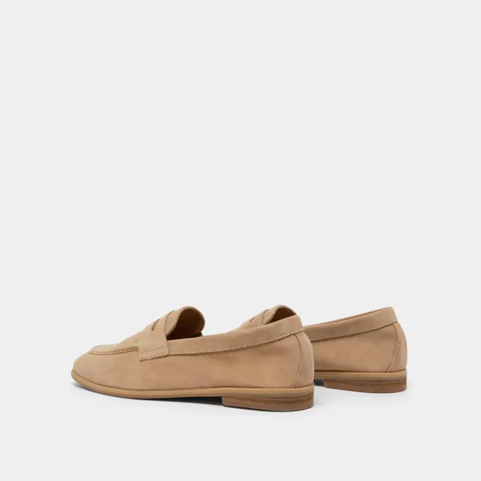 Women Loafers With Flat Heels And Rounded Toes Beige JONAK Loafers