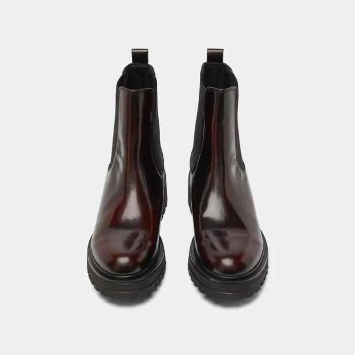 Women Lowboots With Elastics Burgundy JONAK Ankle Boots Lowboots