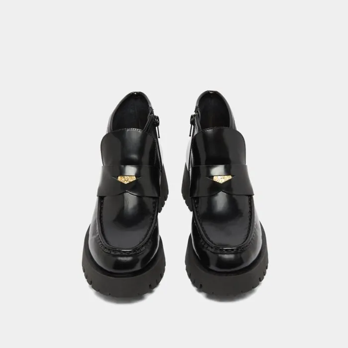 Women Lowboots With Gold Details Black JONAK Ankle Boots Lowboots Women Lowboots With Gold Details Black JONAK Ankle Boots Lowboots