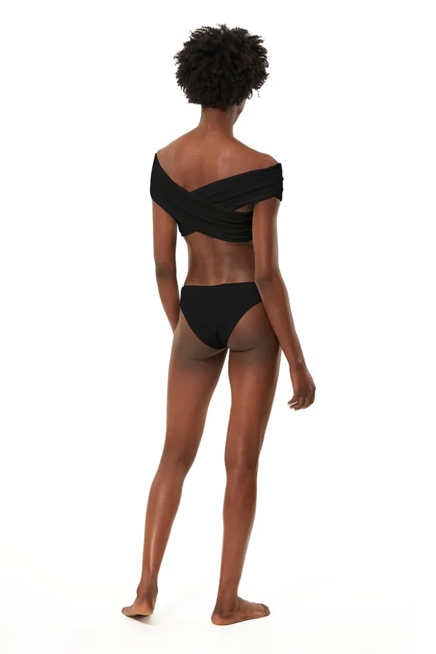 Women Mara Hoffman Bikini Tops Lorina Bikini Top Black