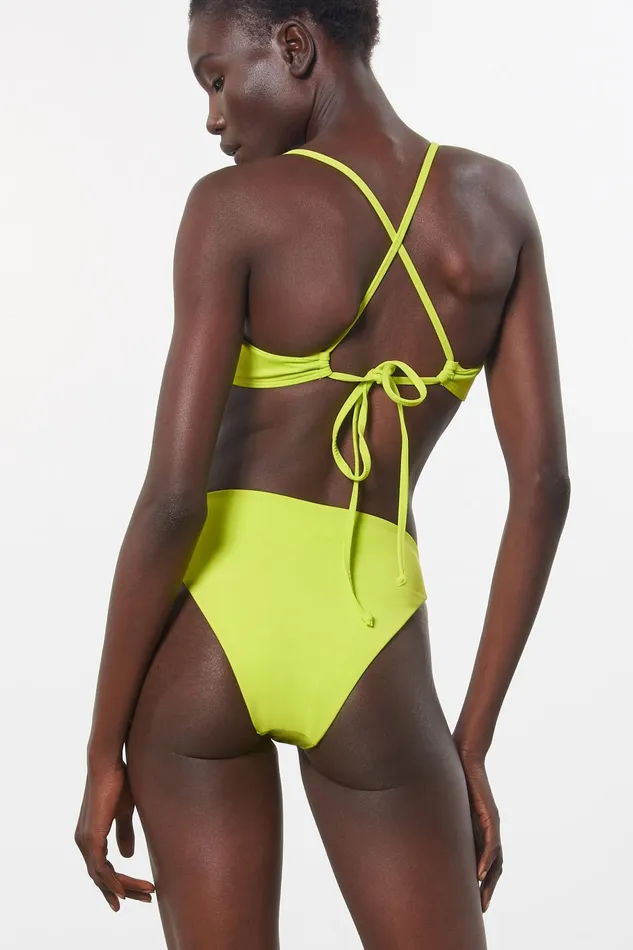 Women Mara Hoffman Bikini Tops Mazlyn Bikini Top Green Women Mara Hoffman Bikini Tops Mazlyn Bikini Top Green