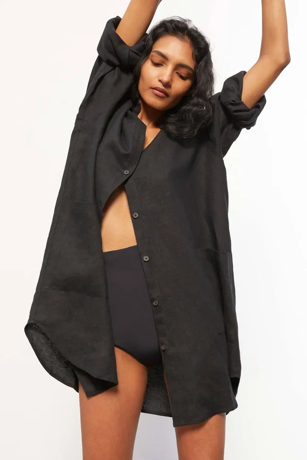 Women Mara Hoffman Dresses Alisa Coverup Black
