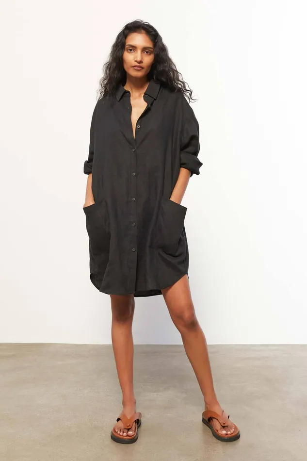 Women Mara Hoffman Dresses Alisa Coverup Black