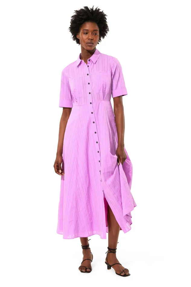 Women Mara Hoffman Dresses Lorelei Dress Lilac