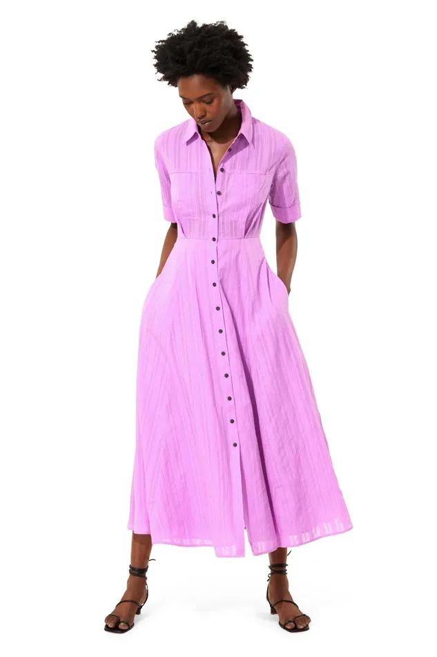 Women Mara Hoffman Dresses Lorelei Dress Lilac Women Mara Hoffman Dresses Lorelei Dress Lilac
