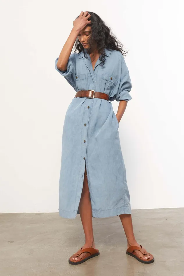 Women Mara Hoffman Dresses Sylvie Dress Indigo