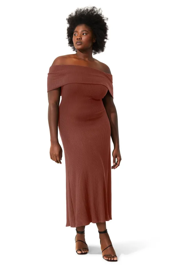 Women Mara Hoffman Extended Sizes Extended Imogen Dress Brown