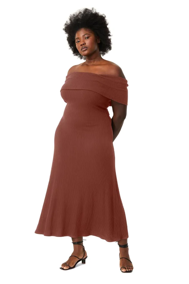 Women Mara Hoffman Extended Sizes Extended Imogen Dress Brown
