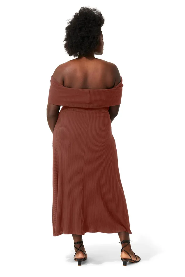 Women Mara Hoffman Extended Sizes Extended Imogen Dress Brown