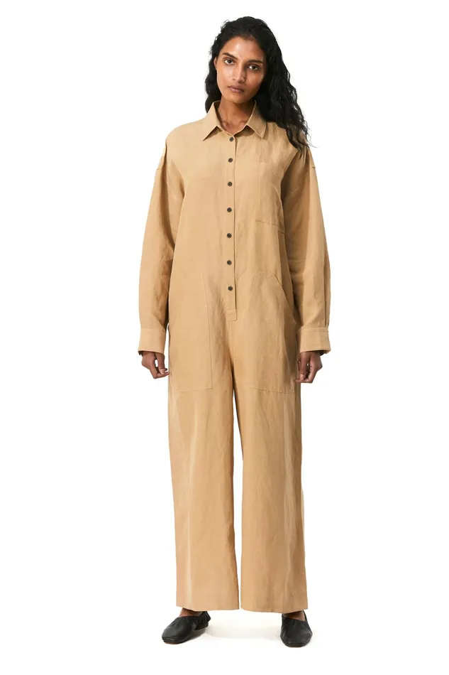 Women Mara Hoffman Jumpsuits and Rompers Agatha Jumpsuit Khaki