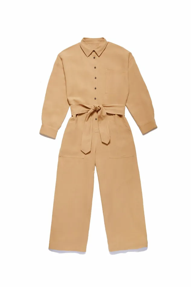 Women Mara Hoffman Jumpsuits and Rompers Agatha Jumpsuit Khaki