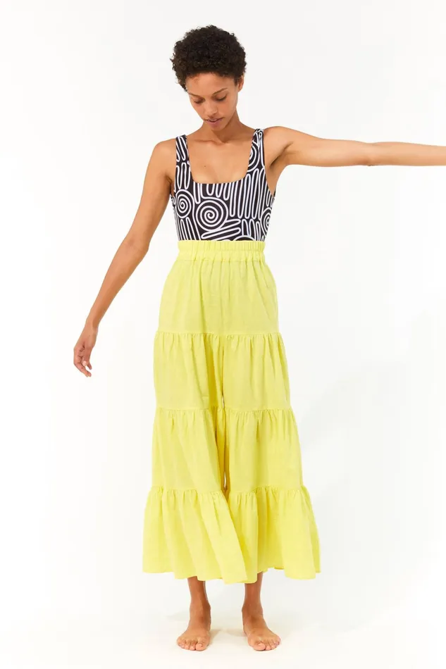 Women Mara Hoffman Pants and Shorts Shelesea Pant Neon Green