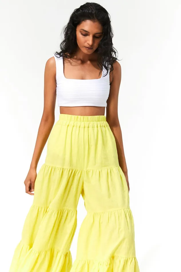 Women Mara Hoffman Pants and Shorts Shelesea Pant Neon Green