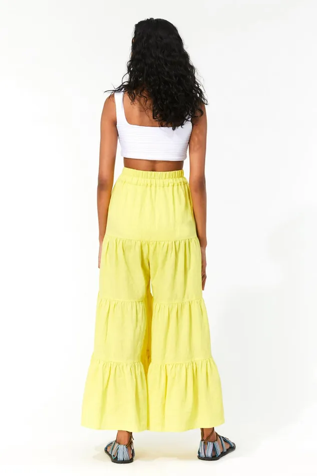Women Mara Hoffman Pants and Shorts Shelesea Pant Neon Green