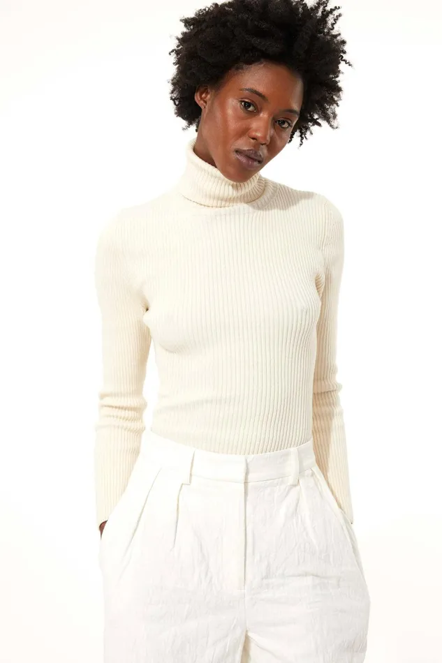 Women Mara Hoffman Sweaters Toni Sweater Cream