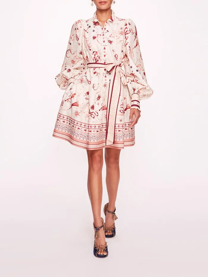 Women Marchesa Dresses Sylvan Red Multi