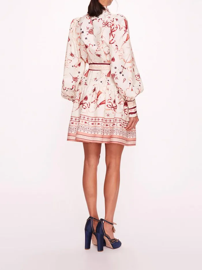 Women Marchesa Dresses Sylvan Red Multi