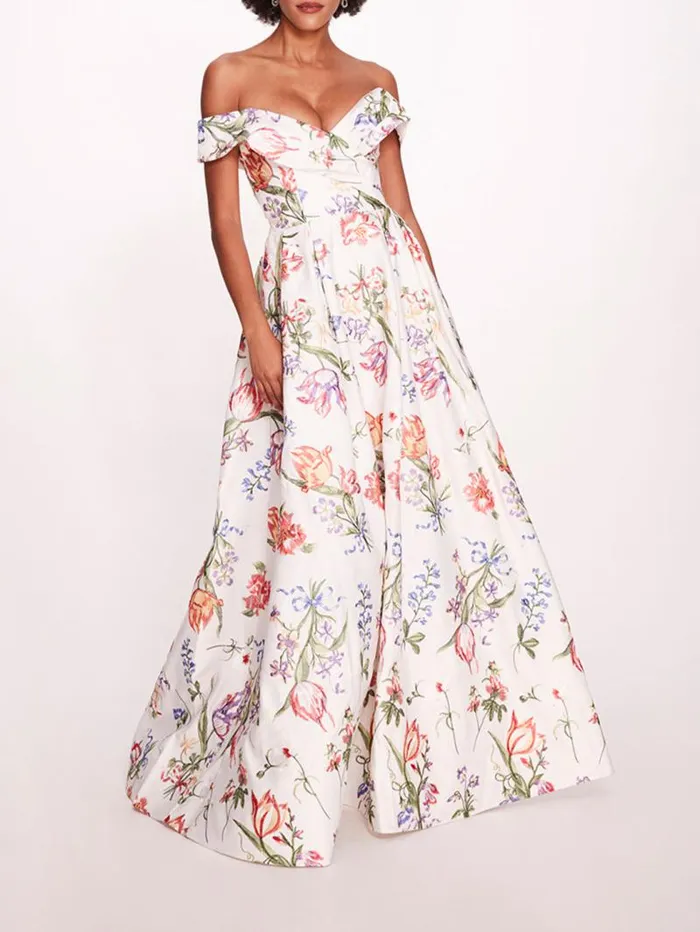Women Marchesa Marchesa Notte Alex Gown Ivory Multi