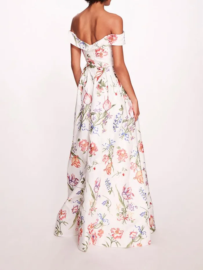 Women Marchesa Marchesa Notte Alex Gown Ivory Multi