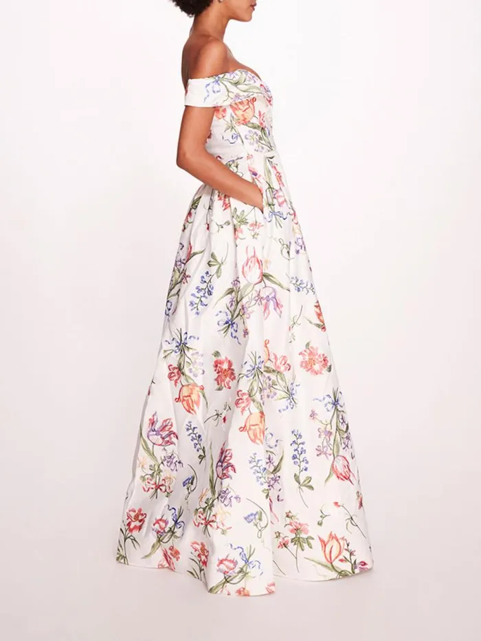 Women Marchesa Marchesa Notte Alex Gown Ivory Multi