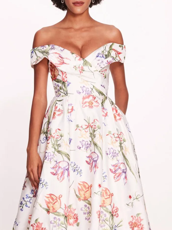 Women Marchesa Marchesa Notte Alex Gown Ivory Multi