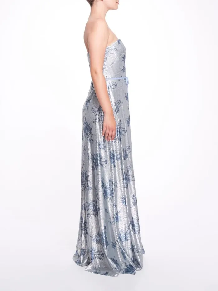 Women Marchesa Marchesa Notte Avola Dusty Blue