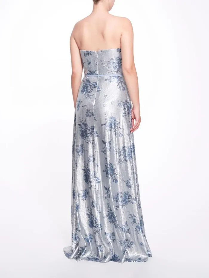 Women Marchesa Marchesa Notte Avola Dusty Blue