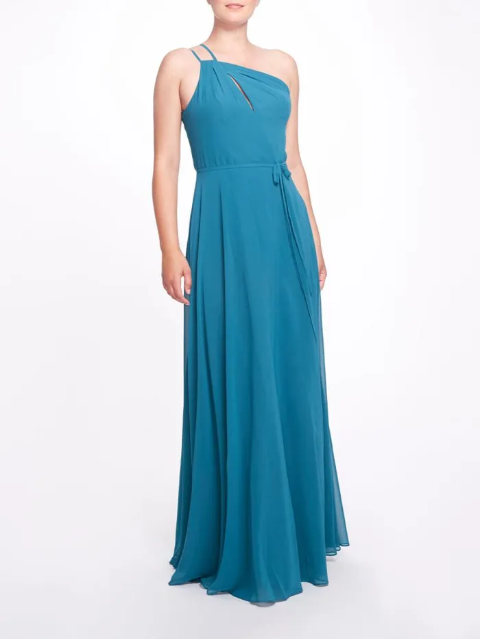 Women Marchesa Marchesa Notte Pescara Emerald