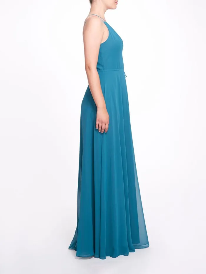Women Marchesa Marchesa Notte Pescara Emerald