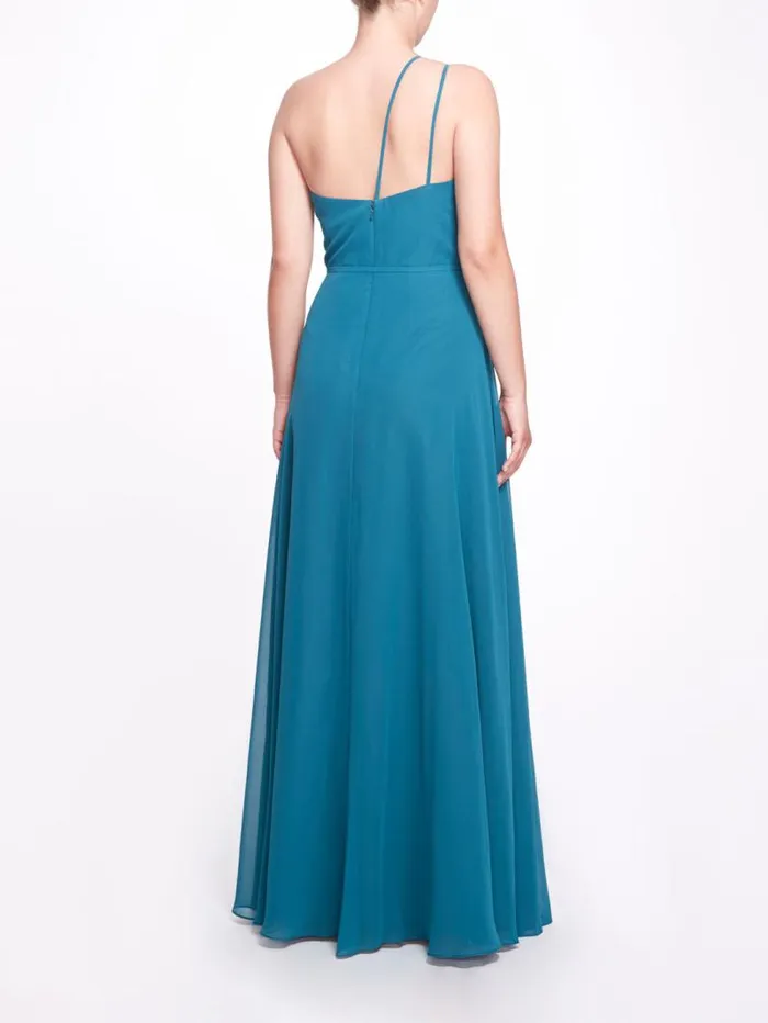 Women Marchesa Marchesa Notte Pescara Emerald