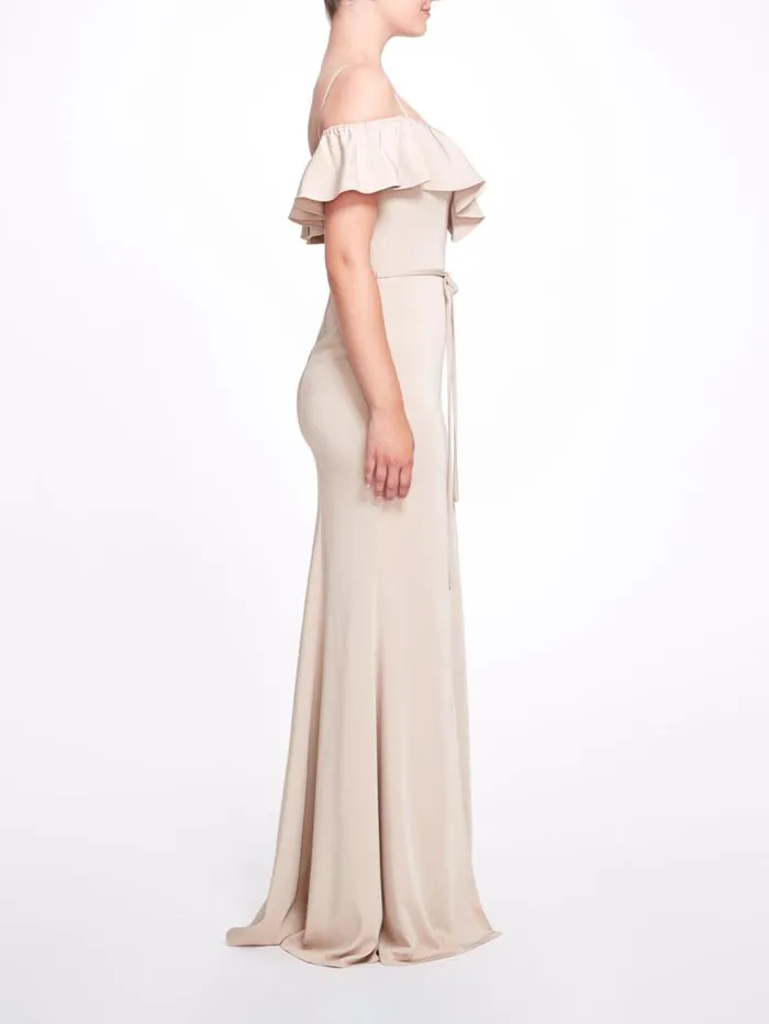 Women Marchesa Marchesa Notte Rivoli Champagne