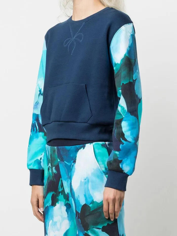 Women Marchesa Tops Wilma Sweatshirt Printed Navy Multi