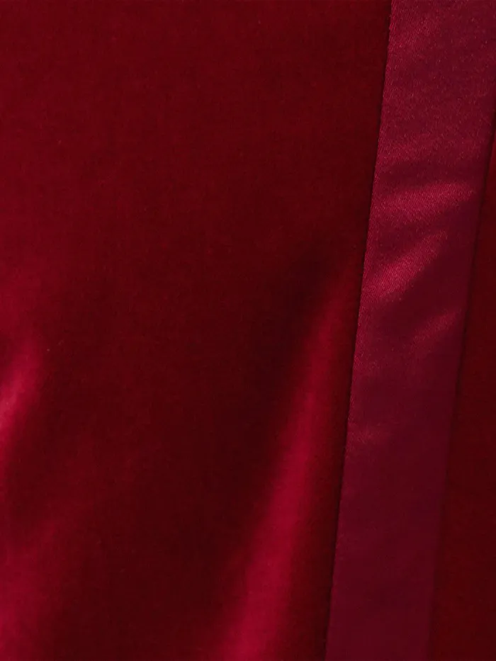 Women Mason Velvet Trouser Red Jigsaw Trousers