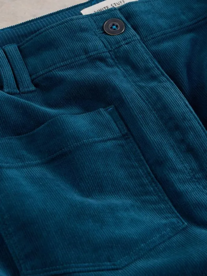 Women Melody Organic Cord Skirt Mid Teal White Stuff Skirts
